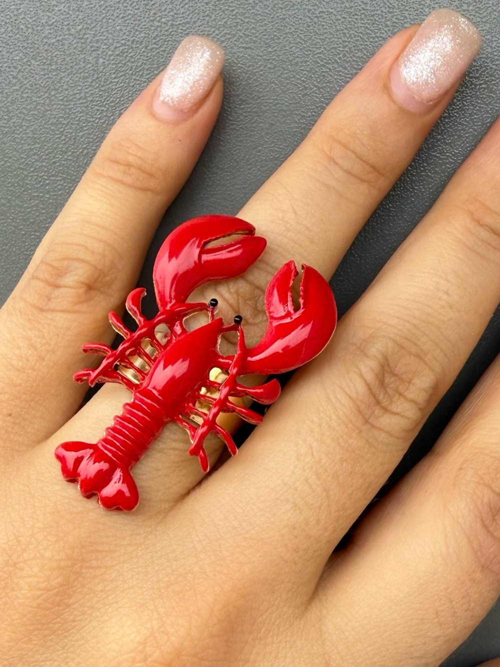 Red Lobster Statement Ring - Picture 1 of 5